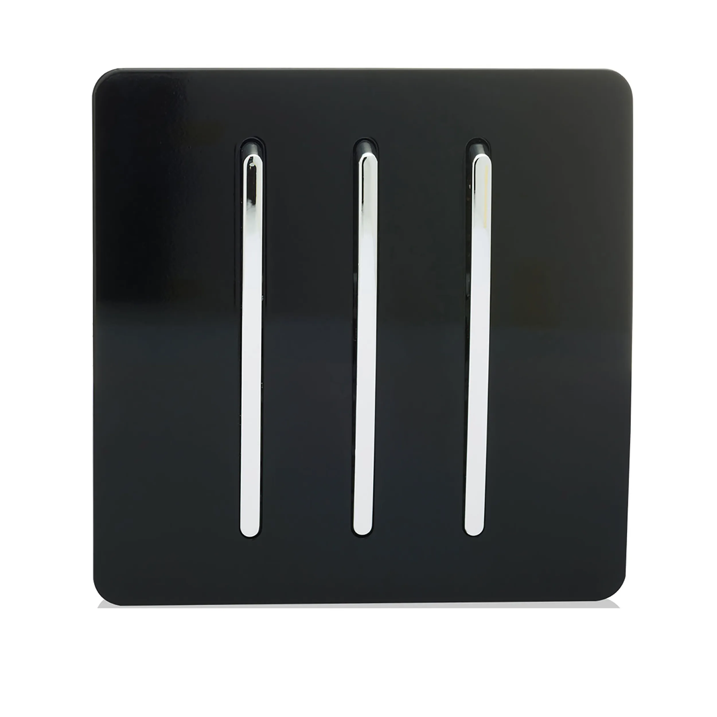 ART-SS6BK  3 Gang 2 Way 10 Amp Rocker Gloss Black